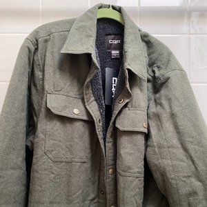 Fleece-Lined Shirt Jacket